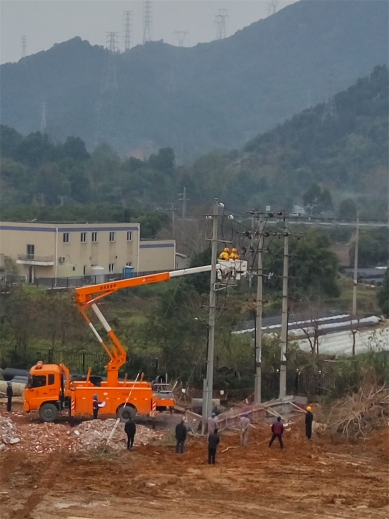 迁改高压电杆拉线为提标改造工程施工让道.jpg